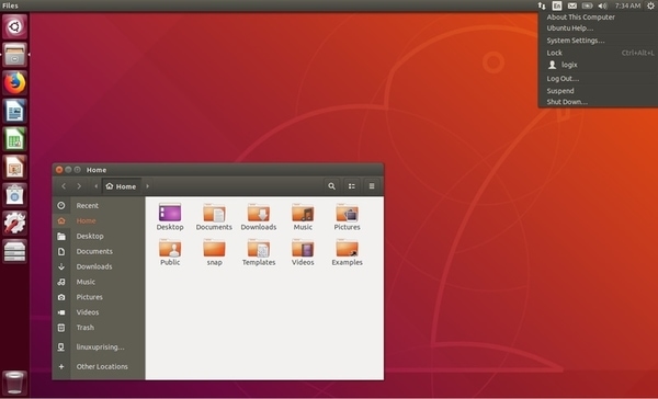A screenshot of Ubuntu 18.04